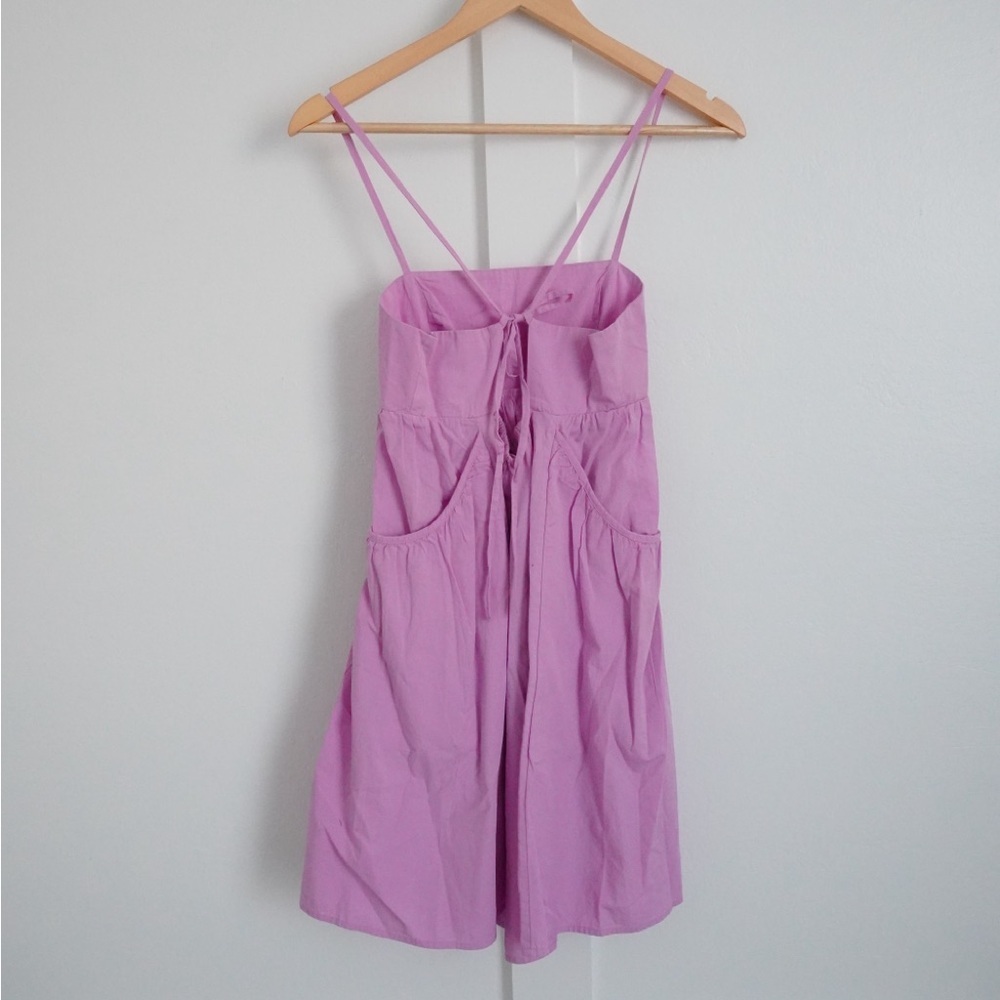 Urban Outfitters Pink Tie Back Mini Dress - Picture 3 of 3